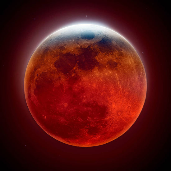 دیدنی‌ترین تصاویر از پدیده ماه خونی ۲۰۲۲