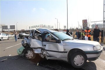 برخورد مرگبار دو پژو در بزرگراه آزادگان