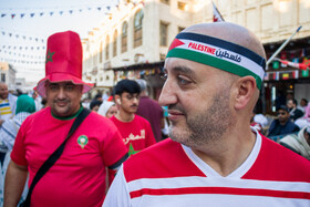 شور و حال هواداران مراکش و فرانسه قبل از بازی