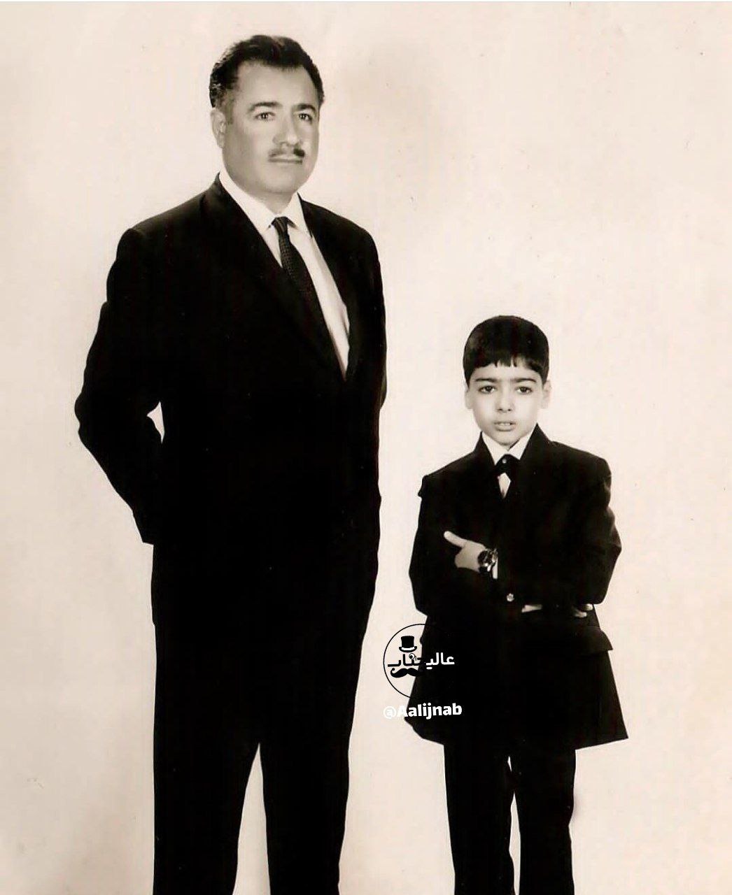 تصویری دیده نشده از کودکی کیهان کلهر همراه پدرش