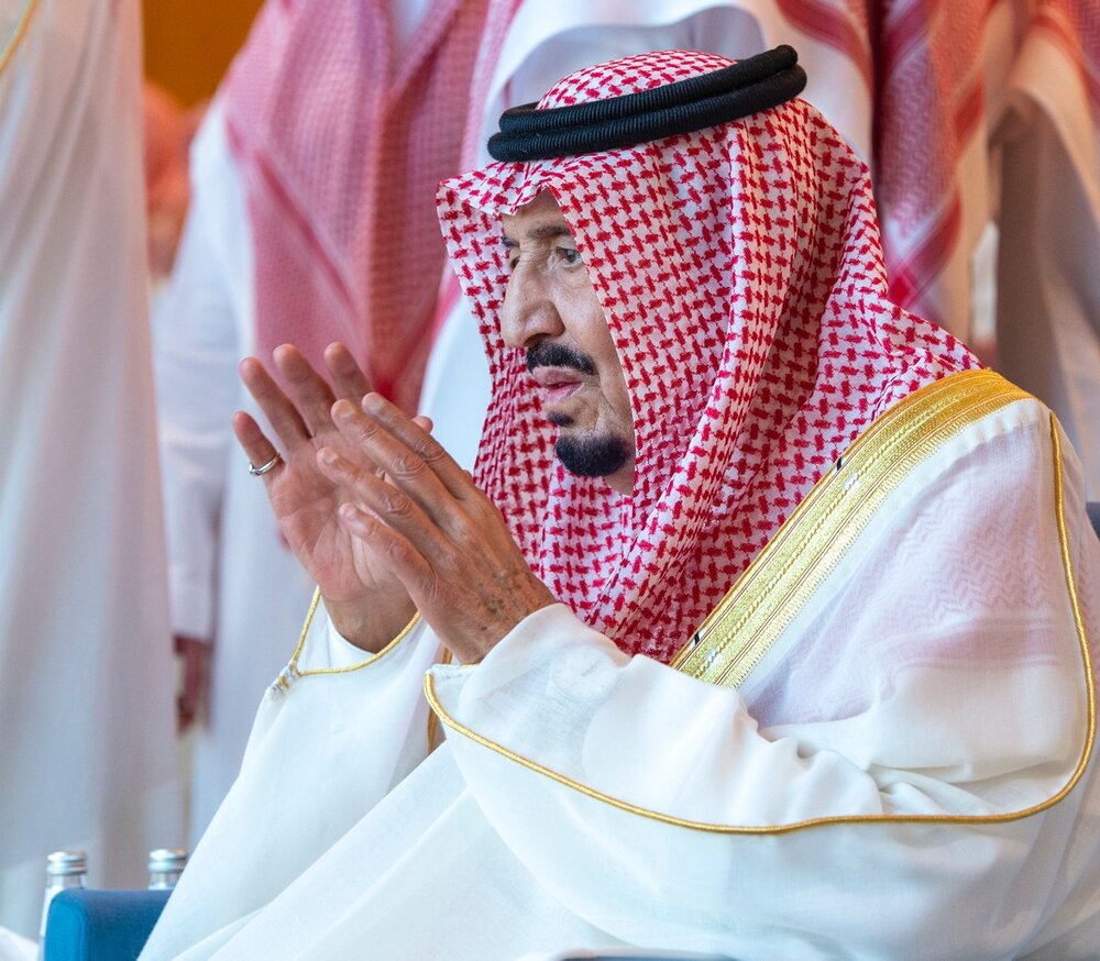 حضور پادشاه و ولیعهد عربستان در نماز عید فطر