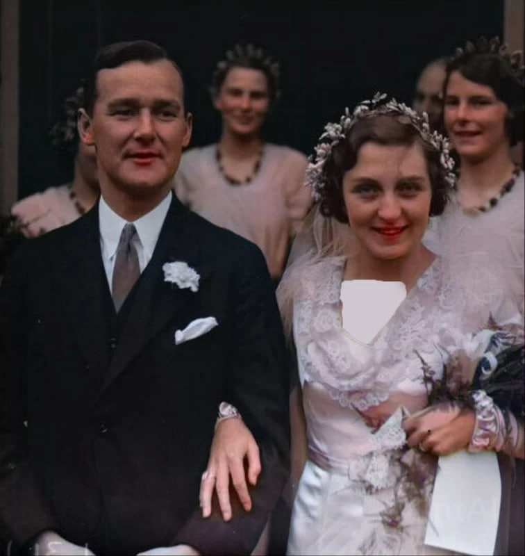 تصاویر جالب از عروسی خانم مارپل ۹۱ سال پیش