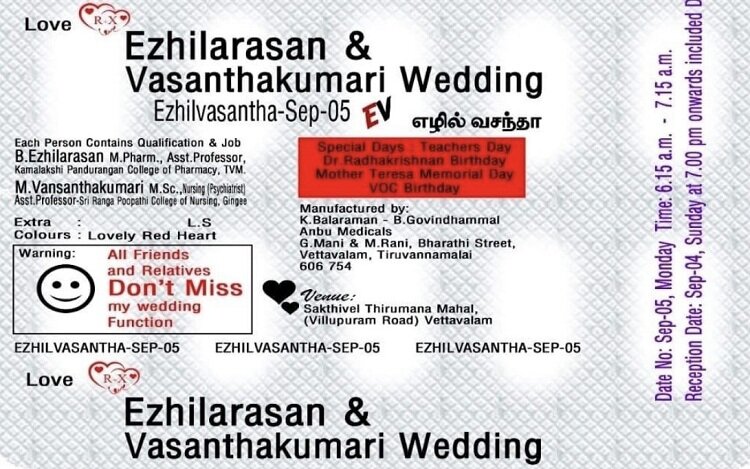این کارت عروسی در فضای مجازی پربازدید شد