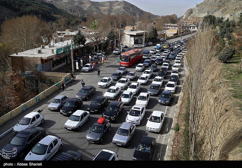 ترافیک سنگین و پرحجم در جاده هراز و فیروزکوه 