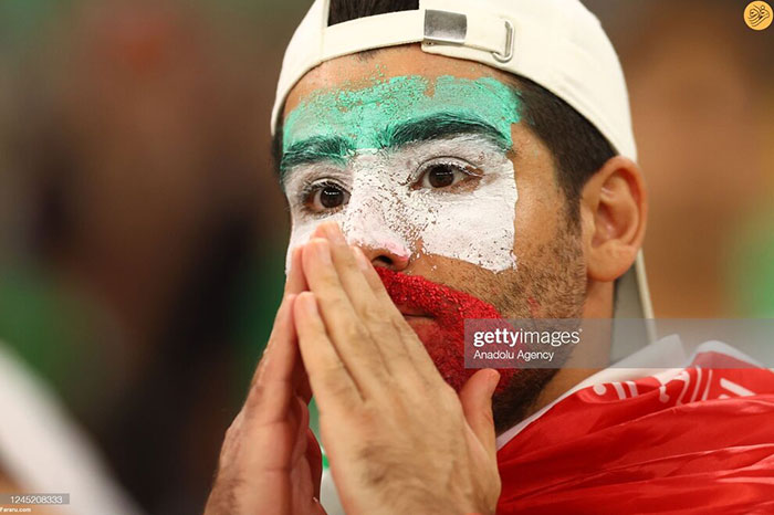 غم و اندوه تماشاگران ایرانی در ورزشگاه الثمامه