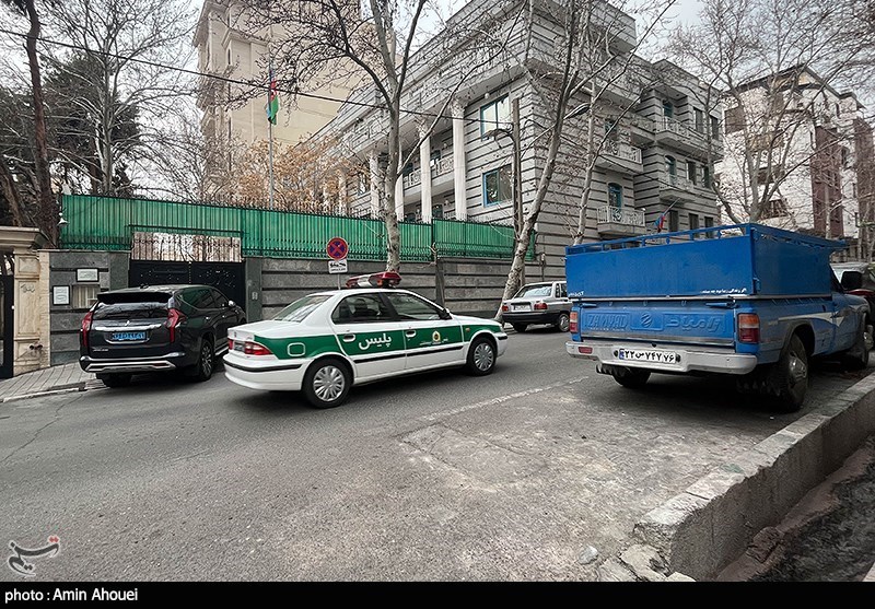 سفارت جمهوری آذربایجان پس از حادثه تیراندازی