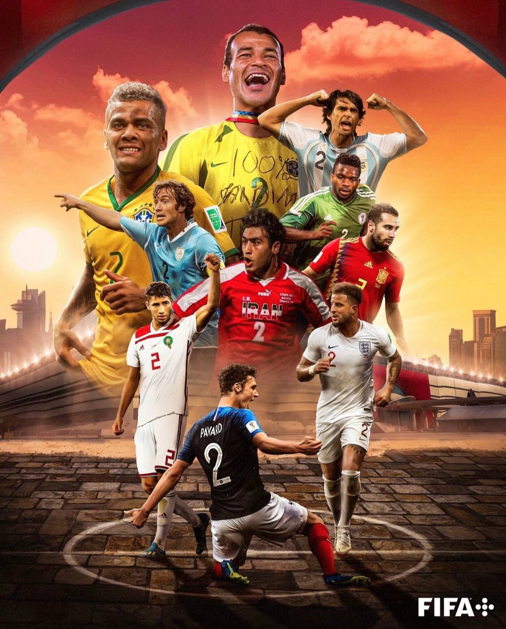 مهدوی‌کیا در پوستر فیفا برای جام جهانی قطر