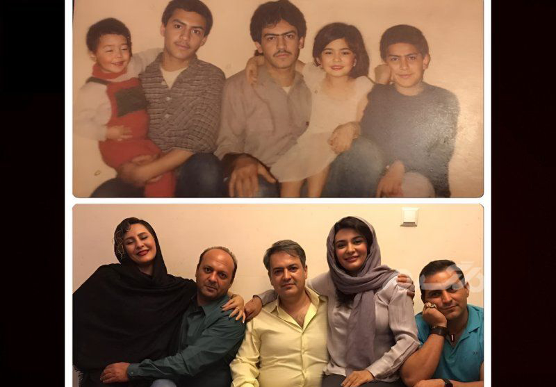 تصویری از لیندا کیانی در کنار خانواده‌اش
