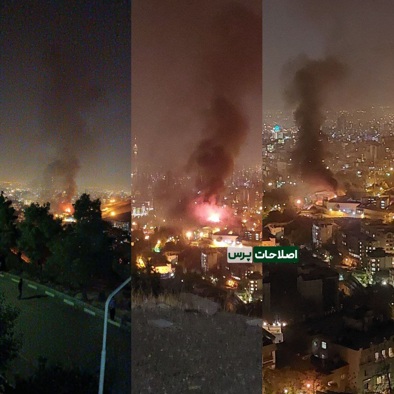 تصاویر جدید از آتش‌سوزی در زندان اوین 