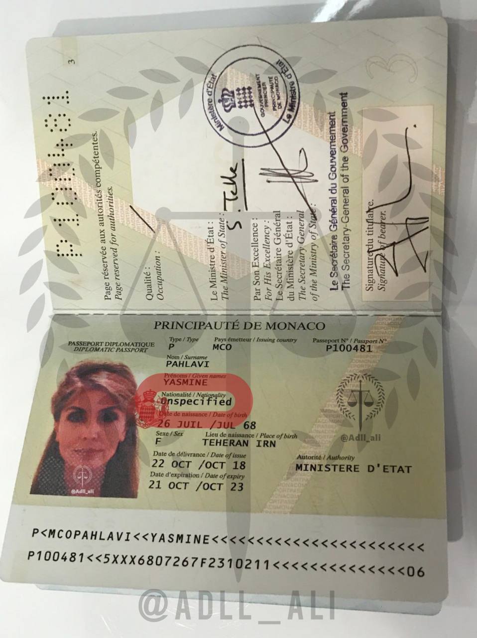 ادعای یک گروه هکری درباره گذرنامه رضا پهلوی