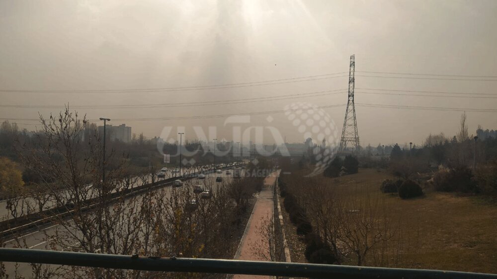 آلودگی هوای تهران از نمای پارک پردیسان