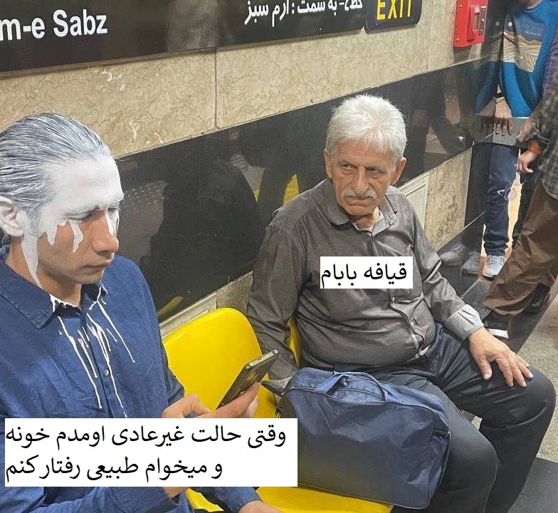 عکسی از یک مسافر خاص مترو تهران سوژه شد