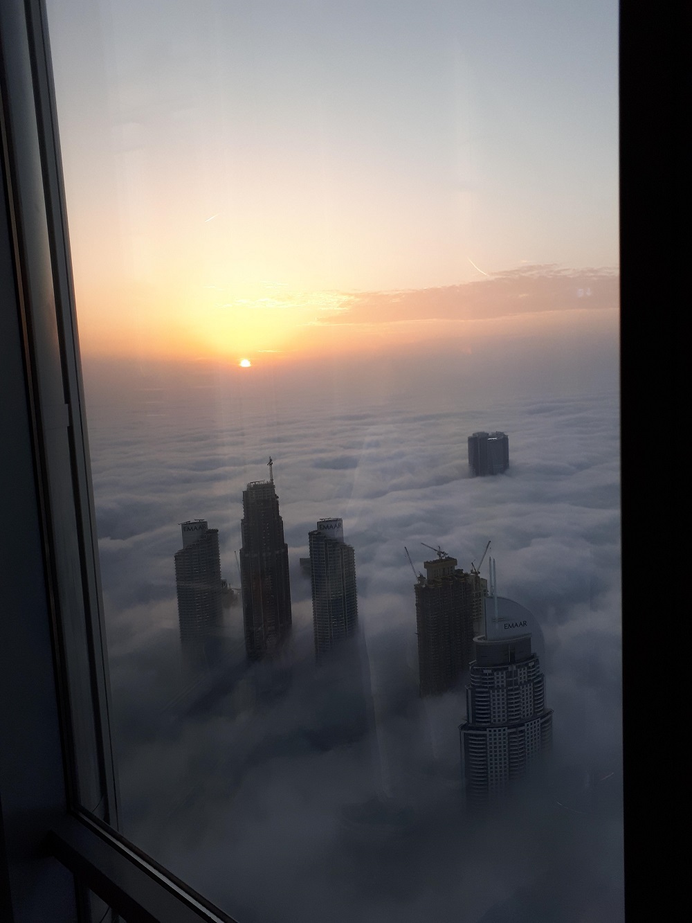 منظره خاص از طبقه 121 برج خلیفه 