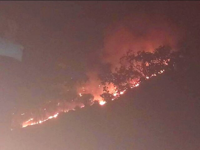آتش‌سوزی گسترده در منطقه حفاظت‌شده خائیز