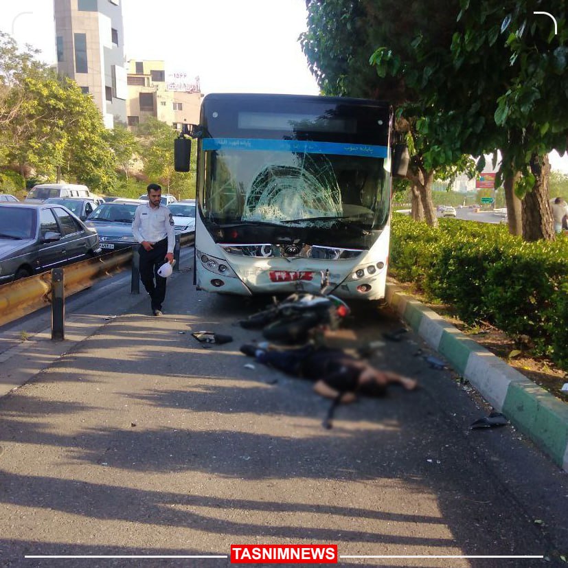تصادف مرگبار در خط ویژه بزرگراه چمران تهران