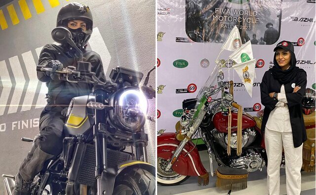تاریخ‌سازی دختر موتورسوار ایرانی بعد از 100سال