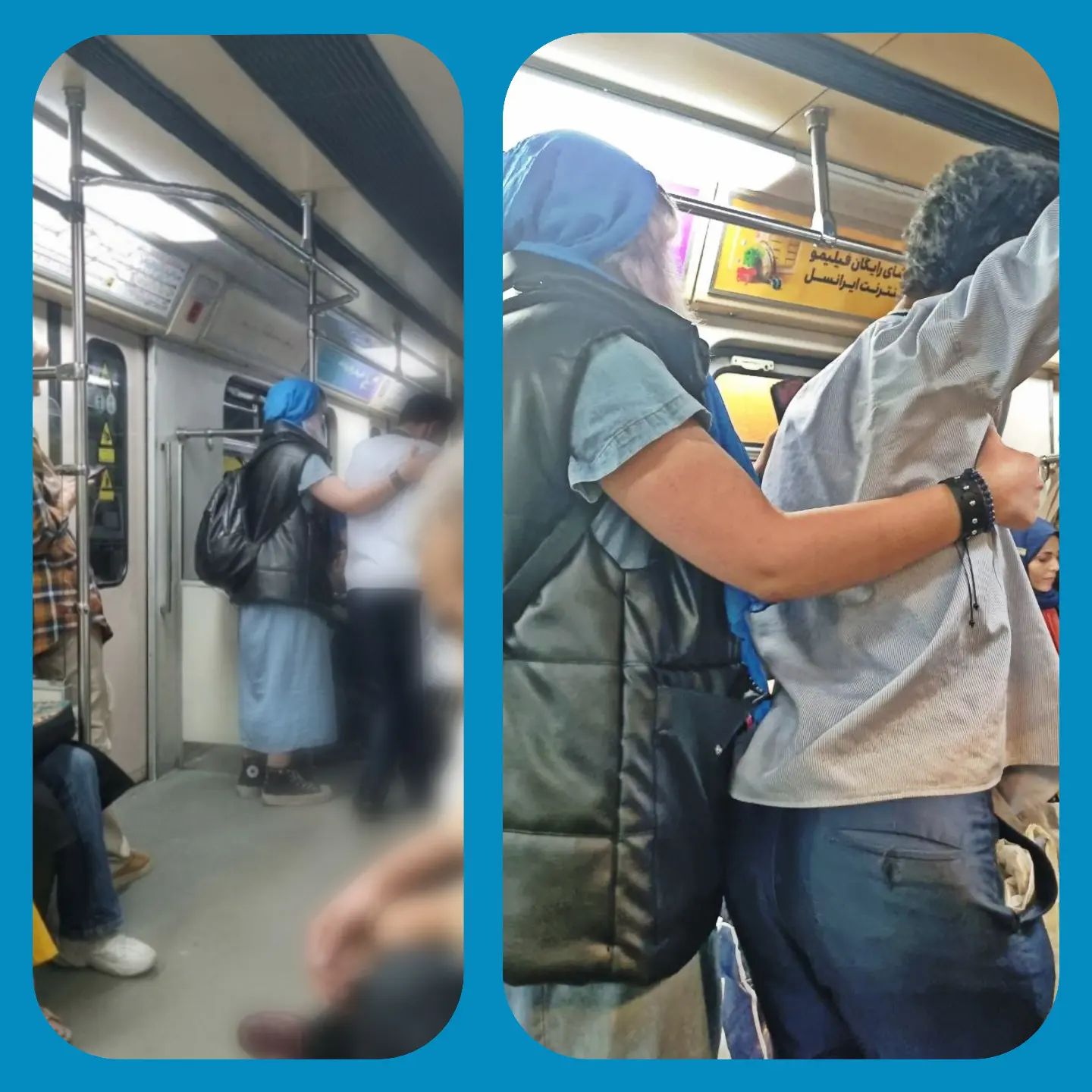 عکسی از دو مسافر متروی تهران که پربازدید شد