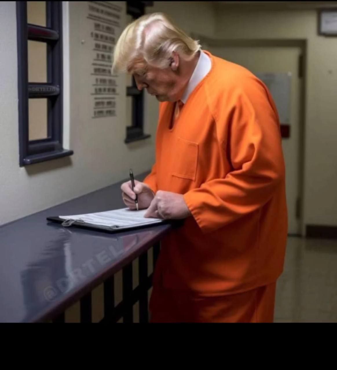 عکسی از ترامپ با لباس زندان که پربازدید شد 