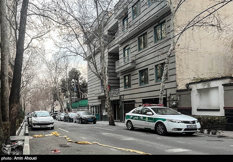 سفارت جمهوری آذربایجان پس از حادثه تیراندازی