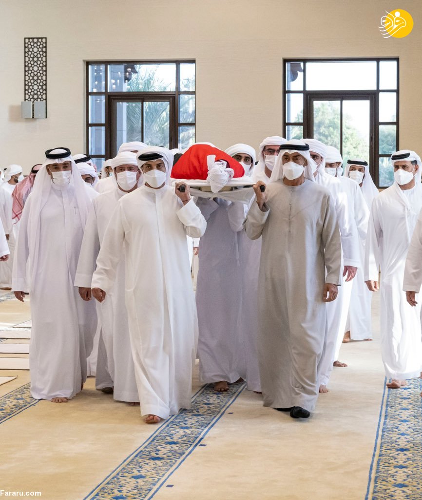 تصاویری از تشییع و خاکسپاری رئیس امارات