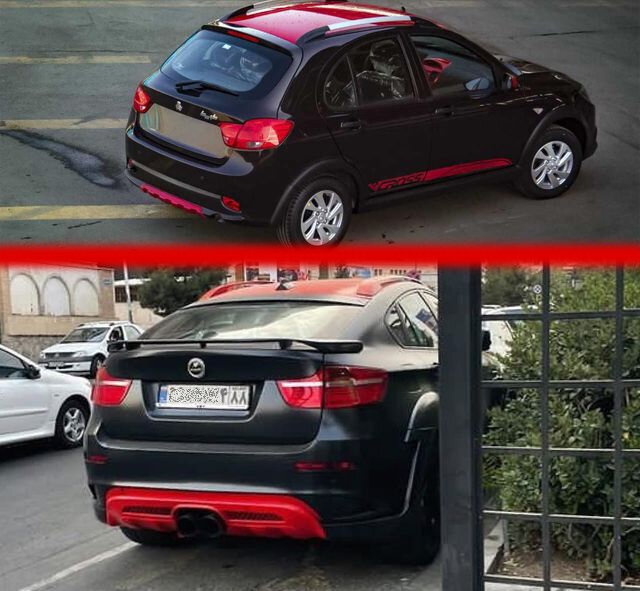 تقلید عجیب راننده BMW در تهران از کوییک سایپا!