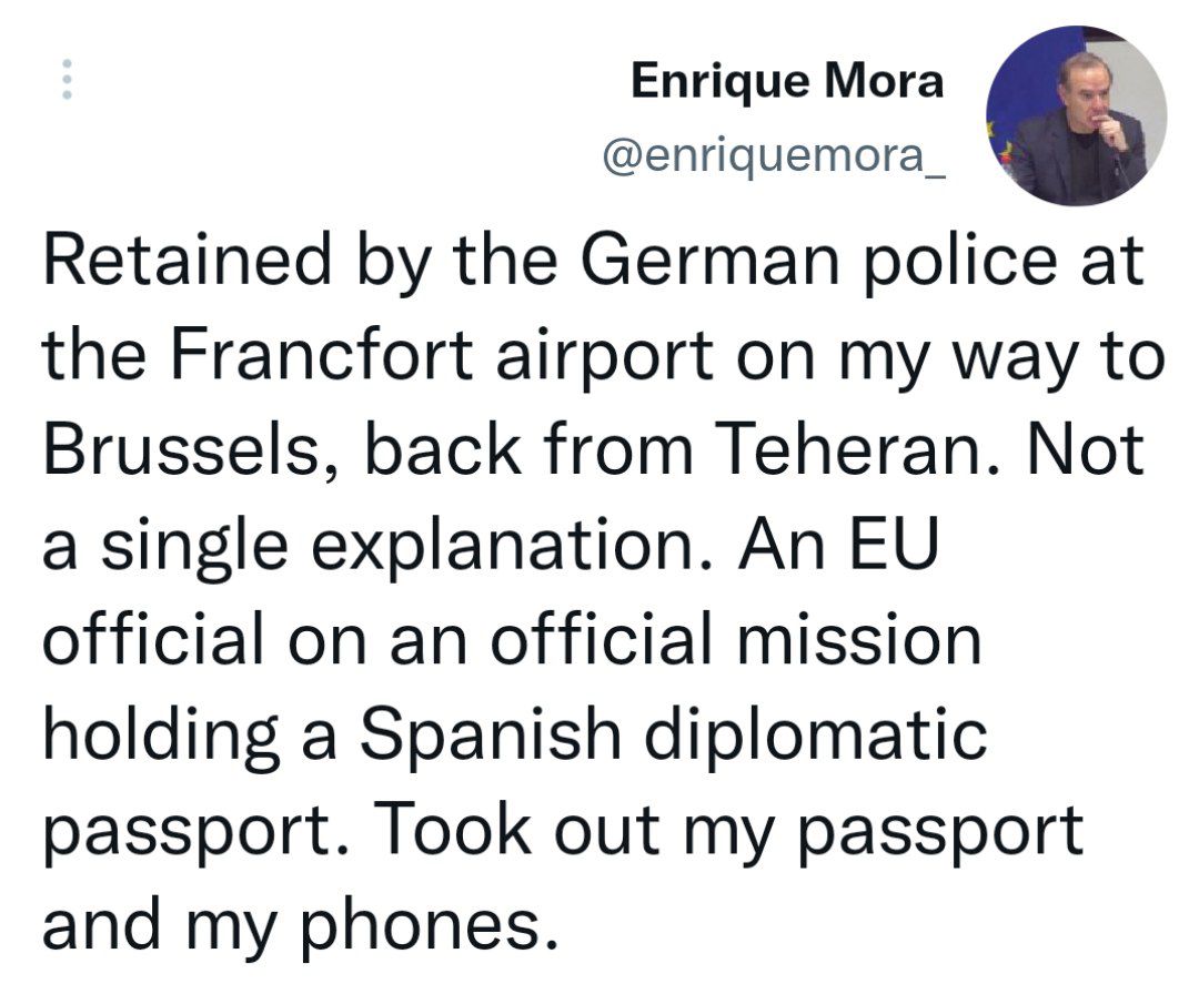 توئیت عجیب مقام ارشد اروپایی پس از ترک تهران