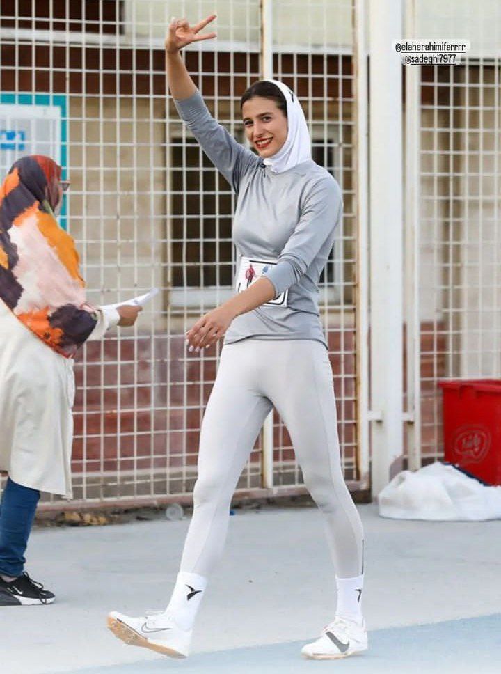 پرش شگفت‌انگیز دختر بلند قامت ورزشکار ایران