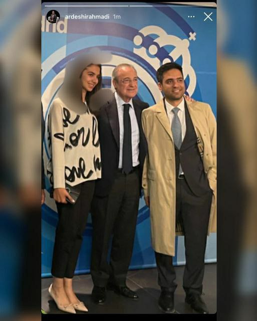 دیدار خبرساز سارا خادم‌الشریعه با رئیس باشگاه رئال