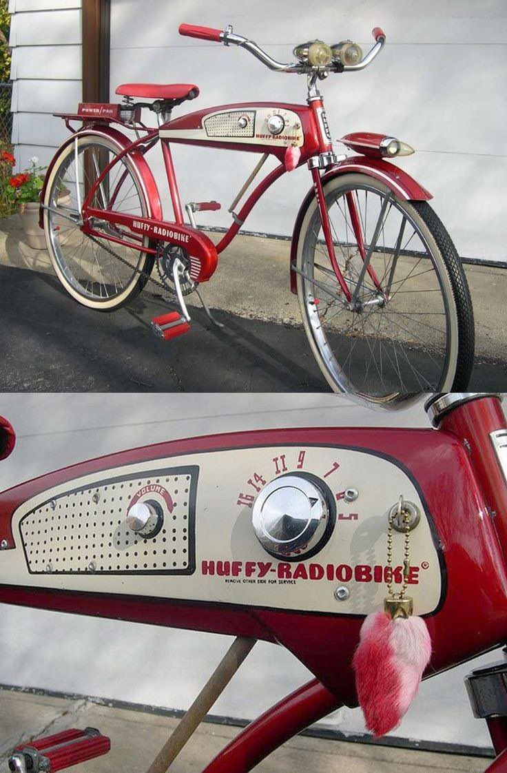 دوچرخه‌ مجهز به رادیو در سال ۱۹۵۵!