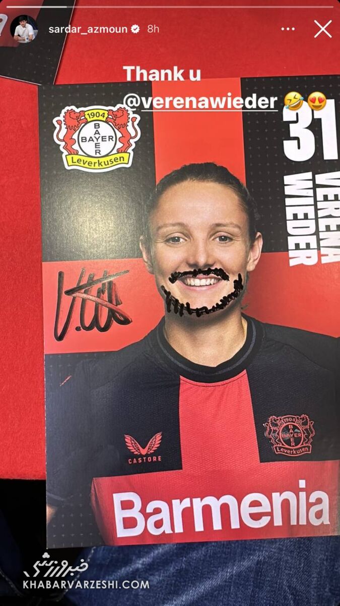 شوخی عجیب سردار آزمون با بازیکن تیم زنان