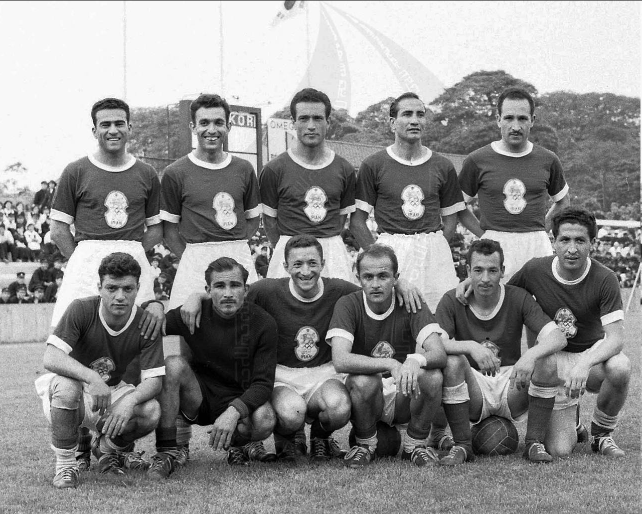 تصویری زیرخاکی از تیم ملی ایران در بازی‌های آسیایی ۱۹۵۸
