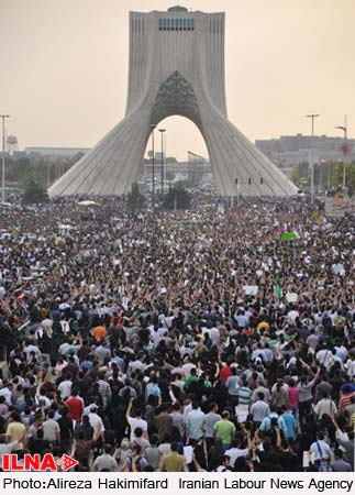 پیشنهاد برگزاری راهپیمایی از م.امام حسین تا آزادی