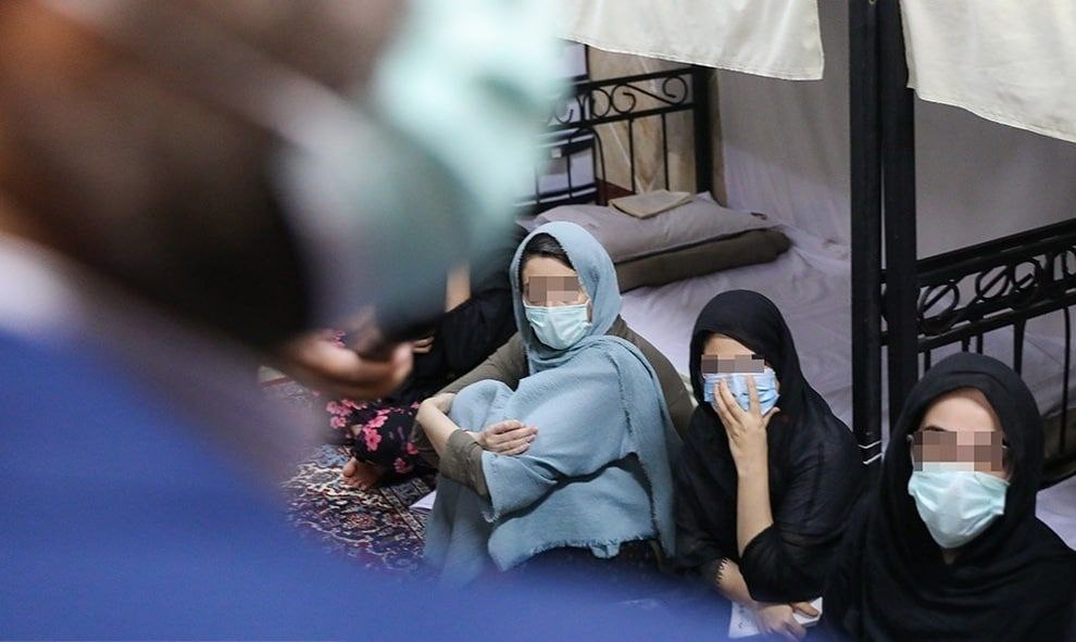 تصاویری از زنان بازداشتی اعتراضات در ندامتگاه