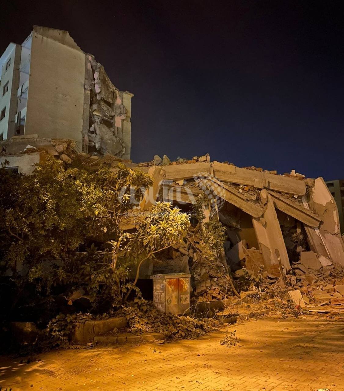 تصویری از خسارت شدید زلزله در مالاتیا ترکیه