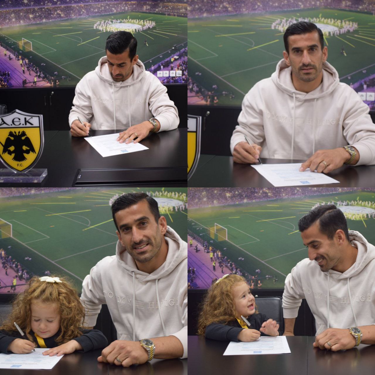 یک دختر قرارداد کاپیتان تیم ملی را امضا کرد!