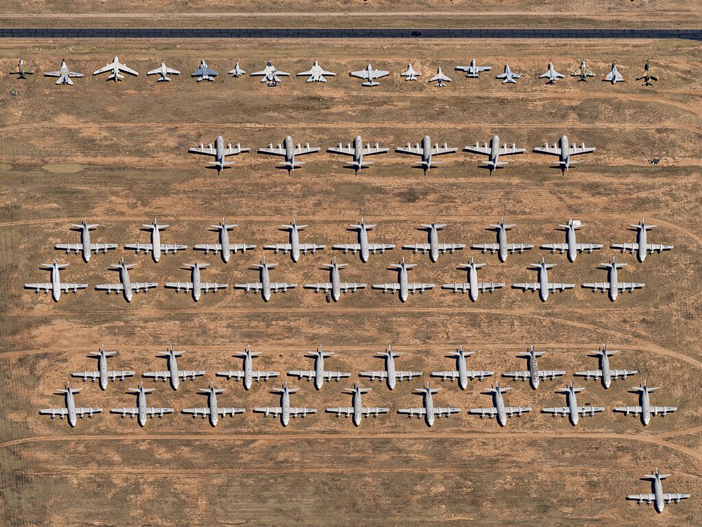 تصاویری حیرت‌انگیز از گورستان هواپیمای غول‌پیکر