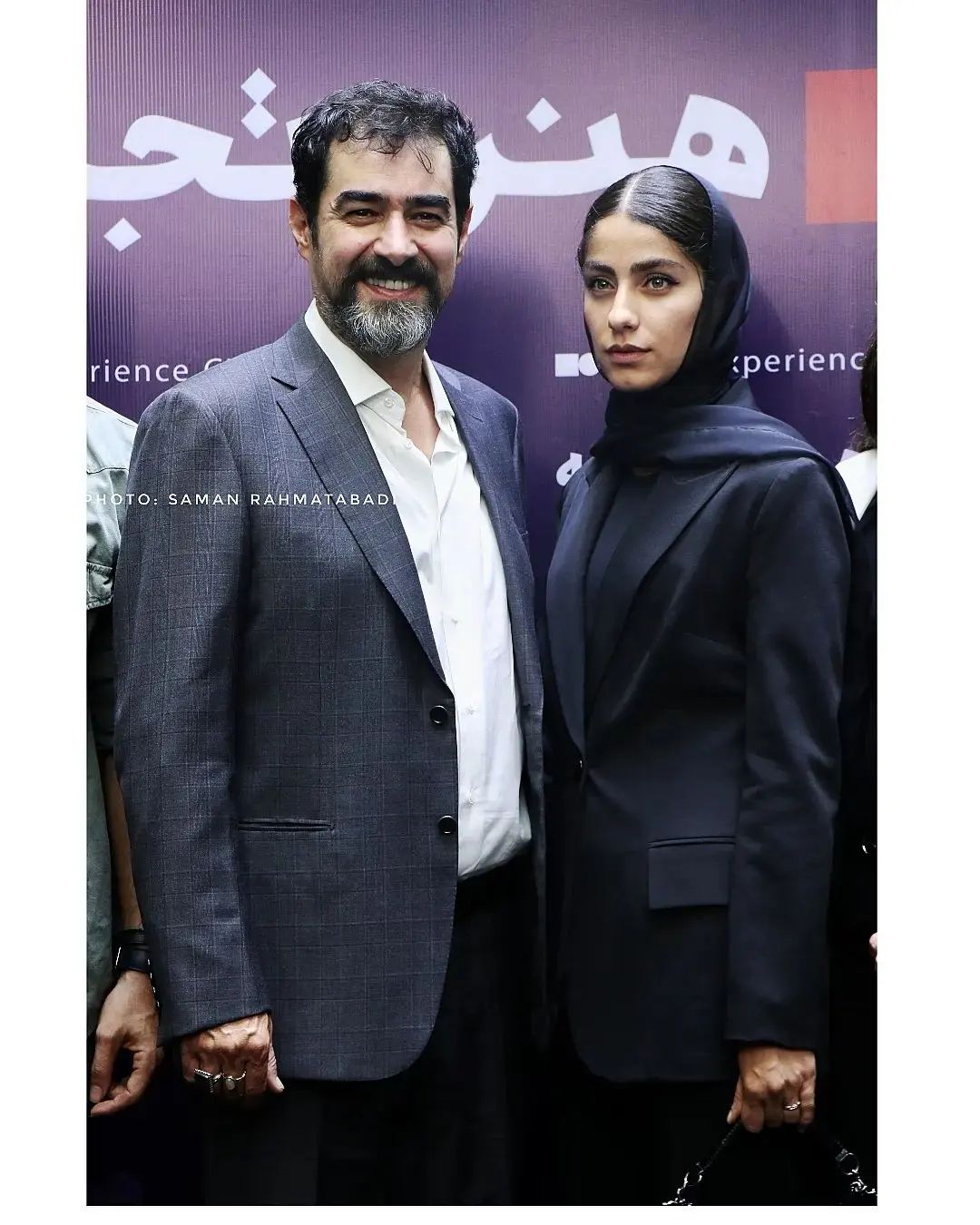 شهاب حسینی و همسرش در یک قاب عاشقانه