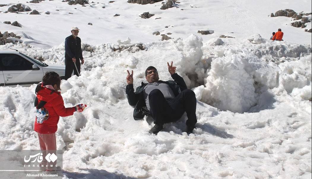 لذت برف بازی «خوزستانی‌ها»