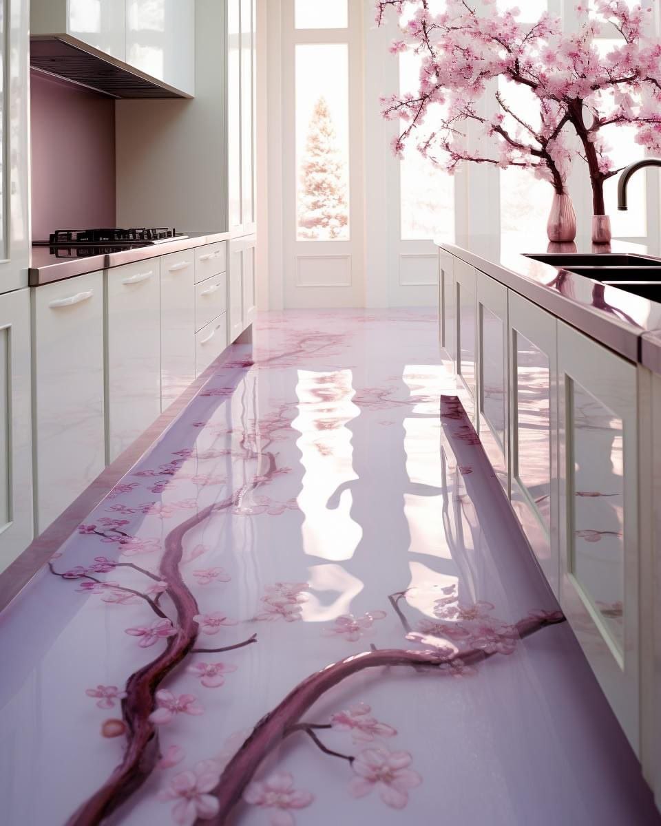 تصاویری دلبرانه از آشپزخانه رویاهای یک دختر