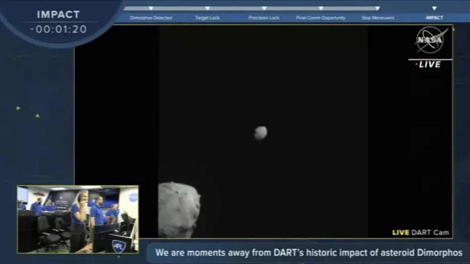 بوم! فضاپیمای ناسا به یک سیارک «برخورد» کرد 