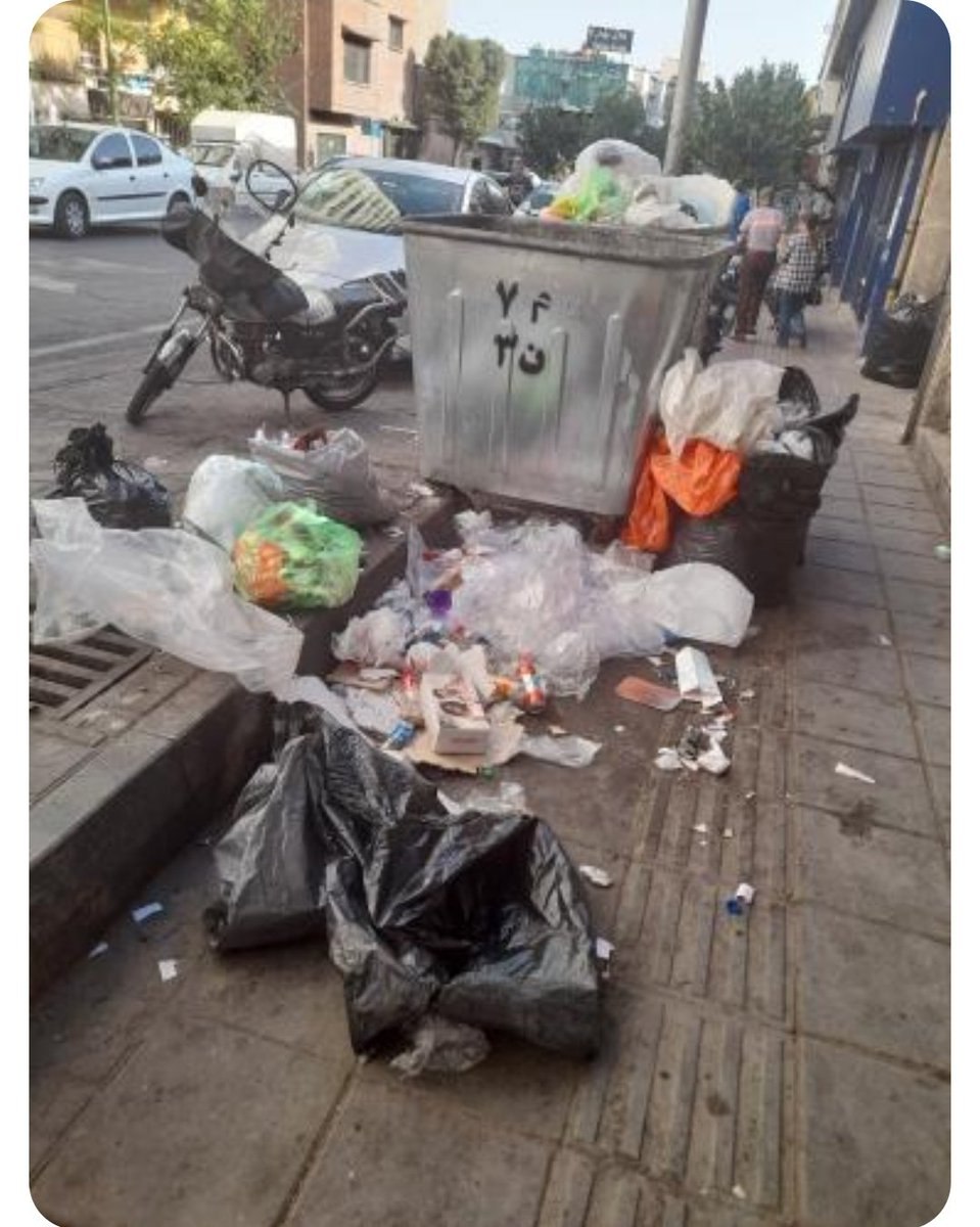 تصاویری که از سطل آشغال های تهران، سوژه شد