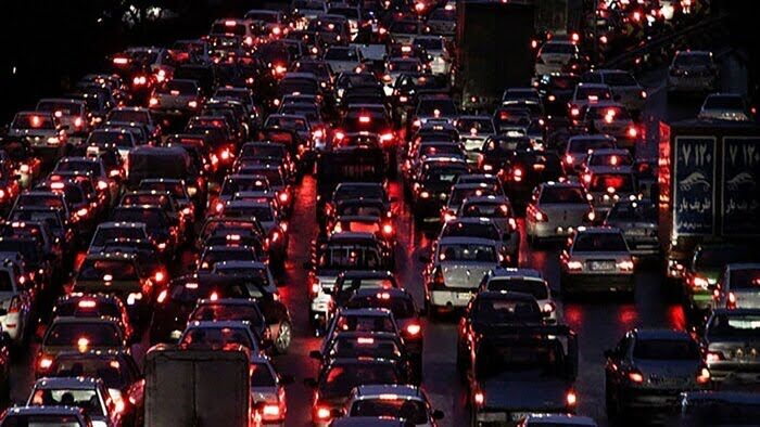 ترافیک سنگین شبانه در جاده‌های اصلی مازندران