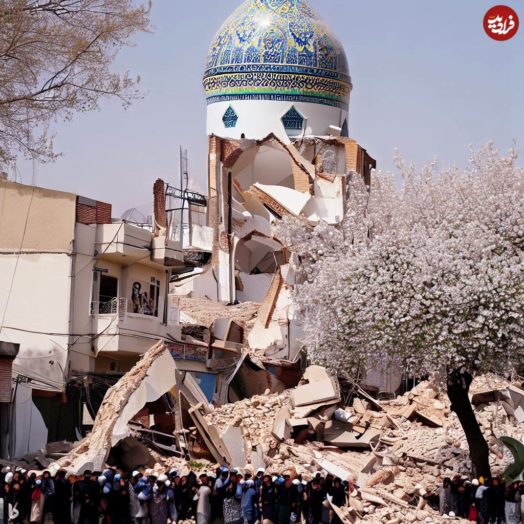  تهران پس از زلزله 7 ریشتری در نگاه هوش مصنوعی