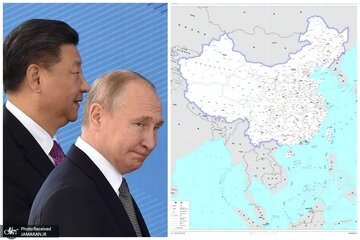 چین روی نقشه به خاک روسیه تجاوز کرد! ا