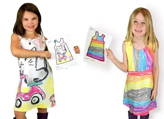 در این شرکت بچه‌ها لباس‌های خود را طراحی می‌کنند.