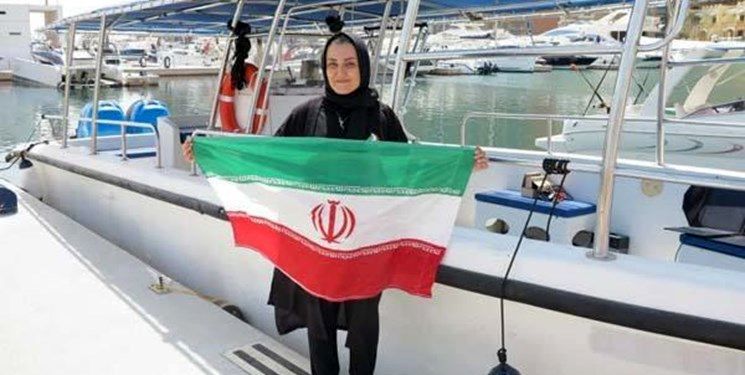 این زن ایرانی، رکورد غواصی را در عمق دریا زد