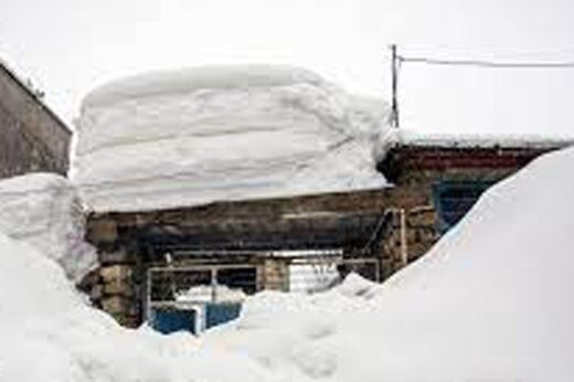 این روستا زیر برف ناپدید شد!