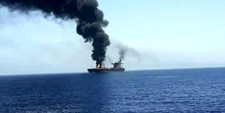 حمله پهپادی به سه کشتی در دریای عرب 