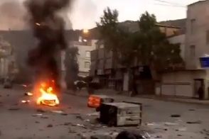 ببینید؛ ناآرامی‌های مریوان در پی فوت نسرین قادری
