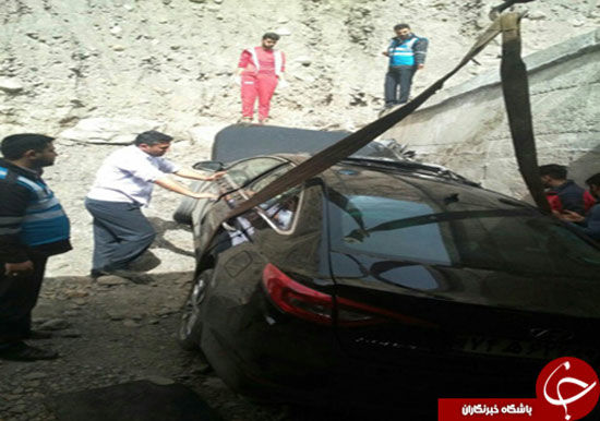 تصادف مرگبار سوناتا در جاده هراز